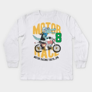 Motor race Kids Long Sleeve T-Shirt